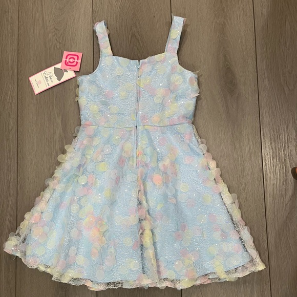 Rare Editions Big Girls Soutache and Sequin Social Dress - Picture 5 of 5